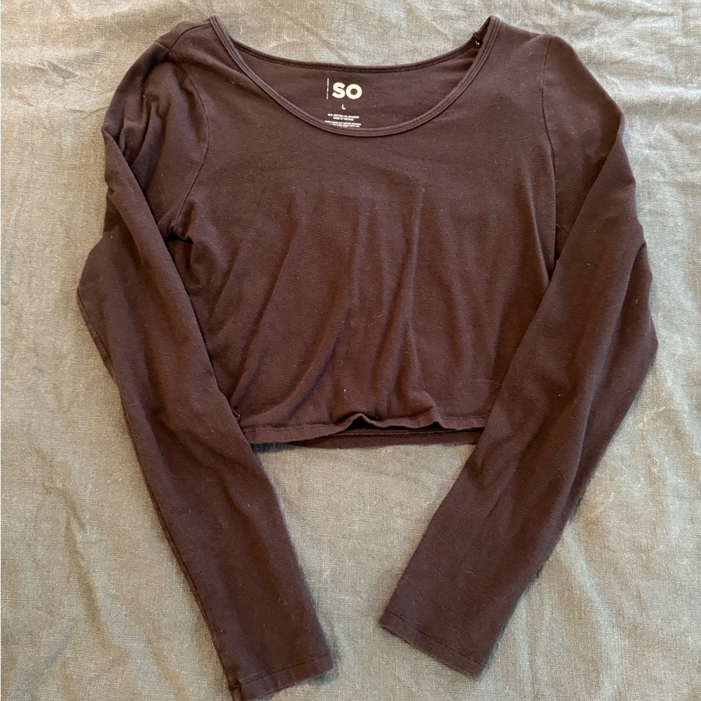 SO Women's Classic Black Crop Top